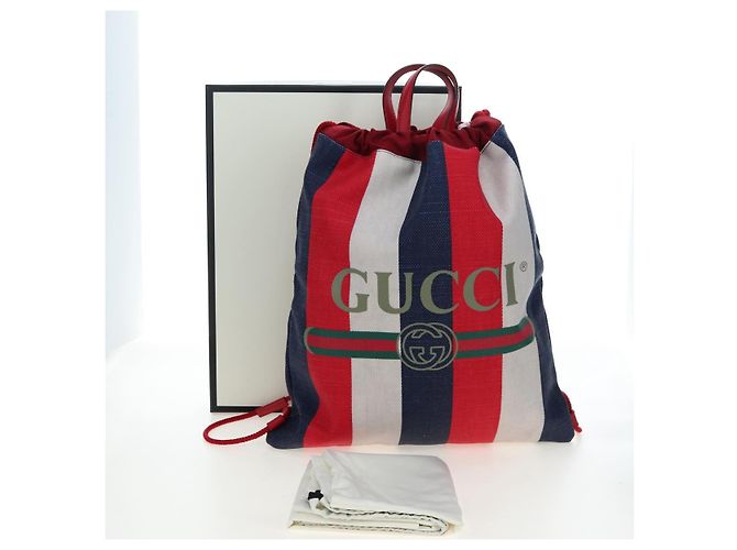 GUCCI Rucksack Coated Canvas Red 473872 - Ansicht 12