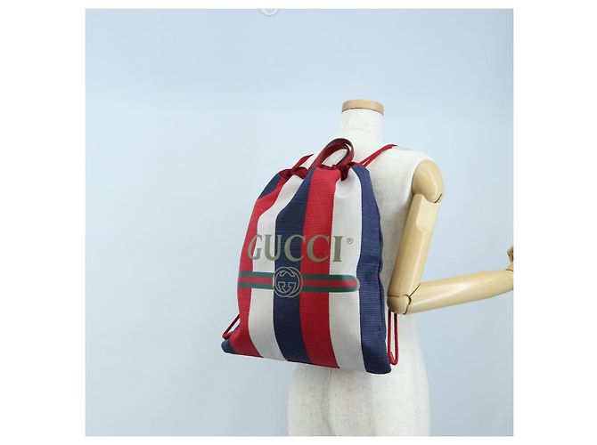 GUCCI Rucksack Coated Canvas Red 473872 - Ansicht 25