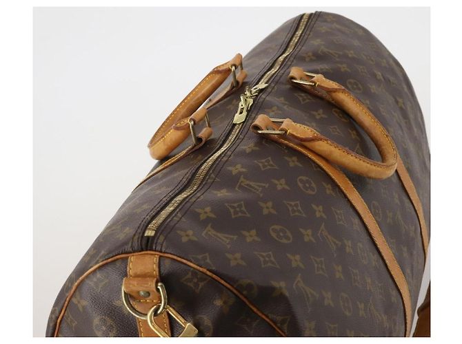 LOUIS VUITTON Monogram Keepall Bandouliere 55 Boston Bag M41414 LV - vista 6