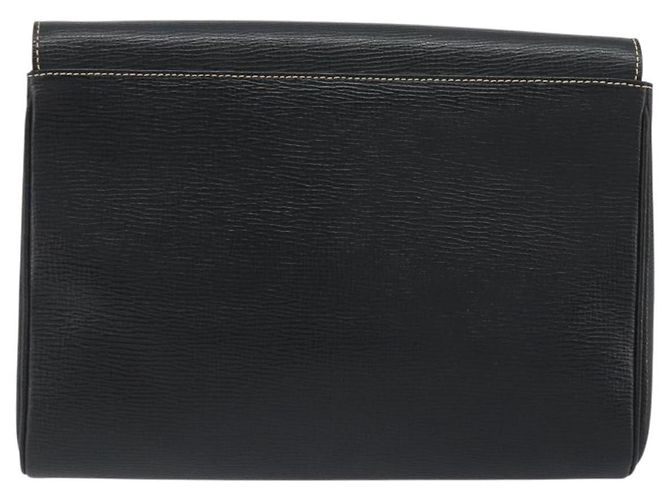 Céline CELINE Circle Clutch Bag Leather Black Gold - vista 2