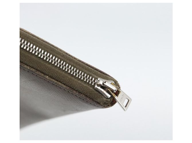 Hermès HERMES Azap Long Wallet Leather Beige Silver - vista 8