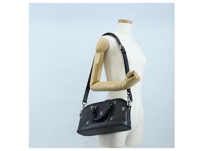 LOUIS VUITTON Alma EW Hand Bag Calf leather Black M24529 LV - vista 25