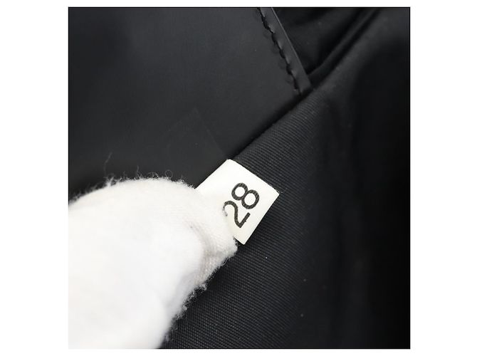 PRADA Sac à épaule Nylon Black Silver - vue 12