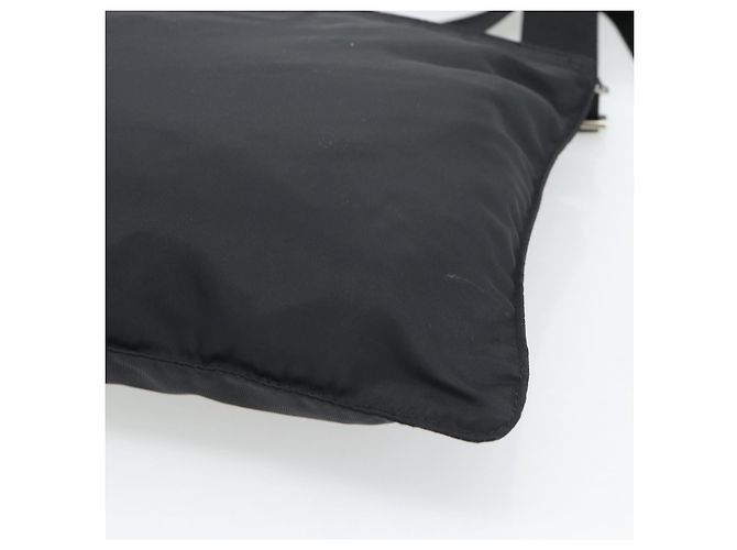 PRADA Sac à épaule Nylon Black Silver - vue 16
