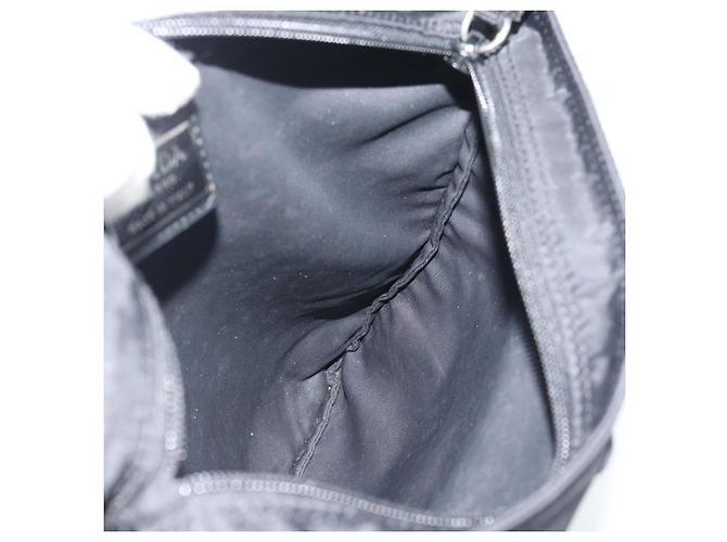 PRADA Sac à épaule Nylon Black Silver - vue 20