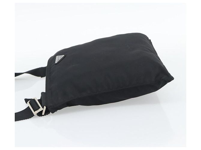 PRADA Sac à épaule Nylon Black Silver - vue 3