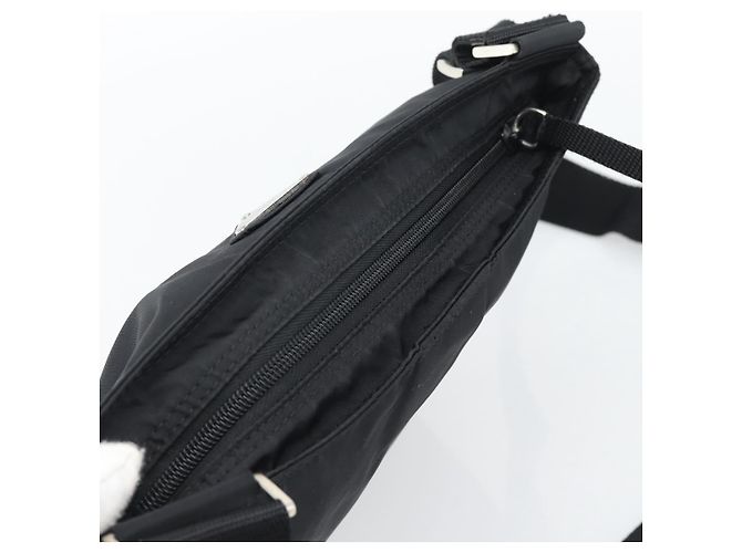 PRADA Sac à épaule Nylon Black Silver - vue 6