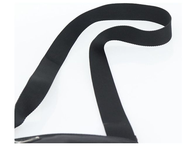 PRADA Sac à épaule Nylon Black Silver - vue 8