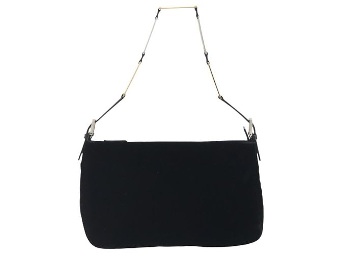 FENDI Schultertasche mit Kette Velor Black - Ansicht 13