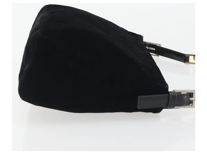 FENDI Schultertasche mit Kette Velor Black - Ansicht 3