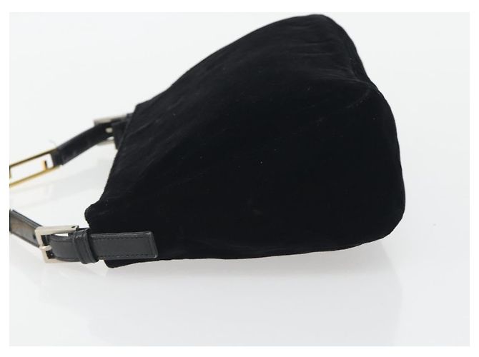 FENDI Schultertasche mit Kette Velor Black - Ansicht 4
