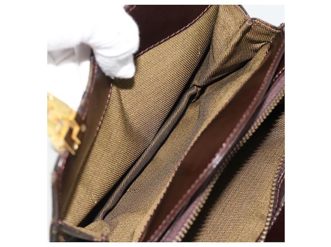 FENDI Zucca Canvas Hand Bag Brown Gold Tone - vista 21