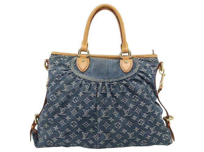 LOUIS VUITTON Monogram Denim Neo Cabby GM Hand Bag 2way Blue M95350 - vista 13