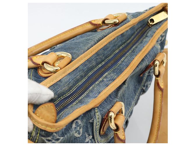 LOUIS VUITTON Monogram Denim Neo Cabby GM Hand Bag 2way Blue M95350 - vista 6
