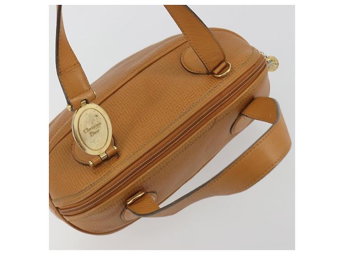 Christian Dior Hand Bag Leather 2way Brown Gold - vista 6