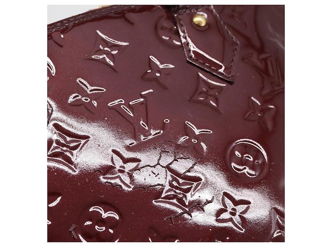 LOUIS VUITTON Monogram Vernis Alma PM Hand Bag Rouge Favist M91691 - vista 10