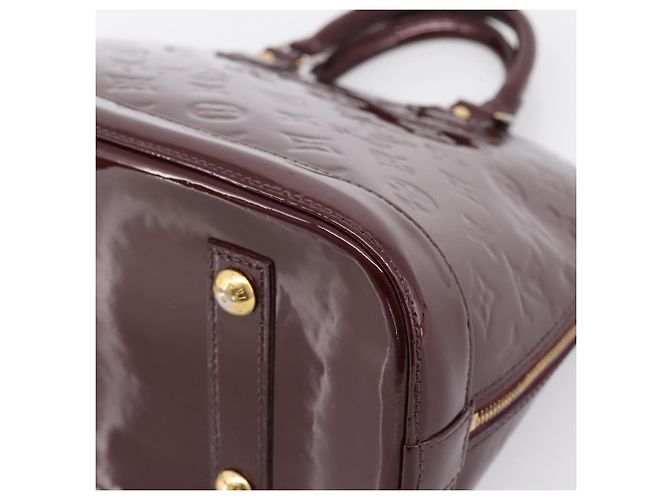 LOUIS VUITTON Monogram Vernis Alma PM Hand Bag Rouge Favist M91691 - vista 14