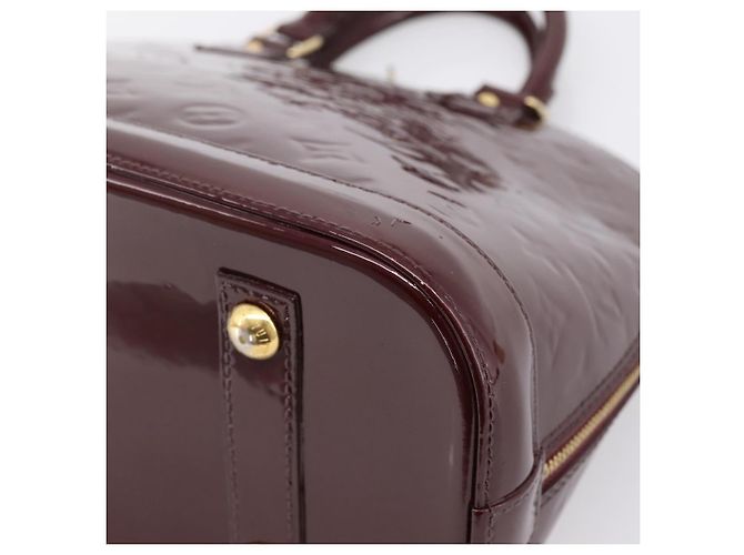 LOUIS VUITTON Monogram Vernis Alma PM Hand Bag Rouge Favist M91691 - vista 16