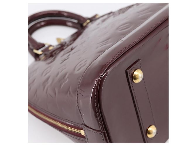 LOUIS VUITTON Monogram Vernis Alma PM Hand Bag Rouge Favist M91691 - vista 17