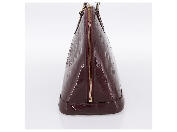 LOUIS VUITTON Monogram Vernis Alma PM Hand Bag Rouge Favist M91691 - vista 3