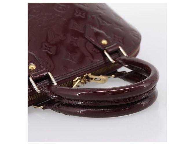 LOUIS VUITTON Monogram Vernis Alma PM Hand Bag Rouge Favist M91691 - vista 7