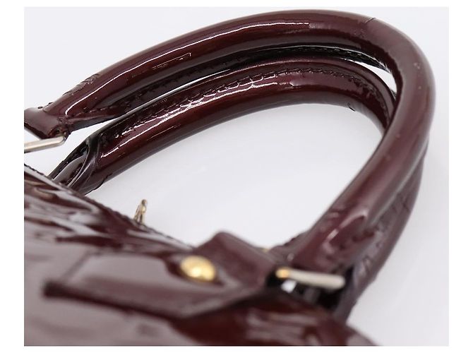 LOUIS VUITTON Monogram Vernis Alma PM Hand Bag Rouge Favist M91691 - vista 8