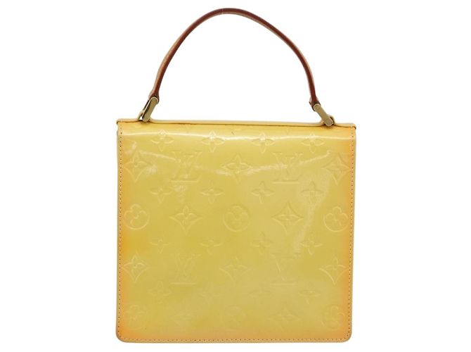LOUIS VUITTON Monogram Vernis Spring Street Lime Yellow M91068 LV - vista 2