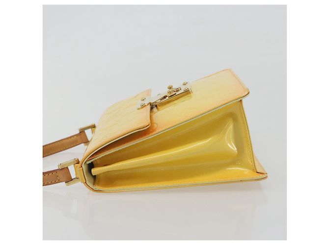 LOUIS VUITTON Monogram Vernis Spring Street Lime Yellow M91068 LV - vista 4