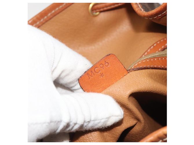 Céline CELINE Macadam Rucksack PVC Leder Braun Goldfarben - Ansicht 12