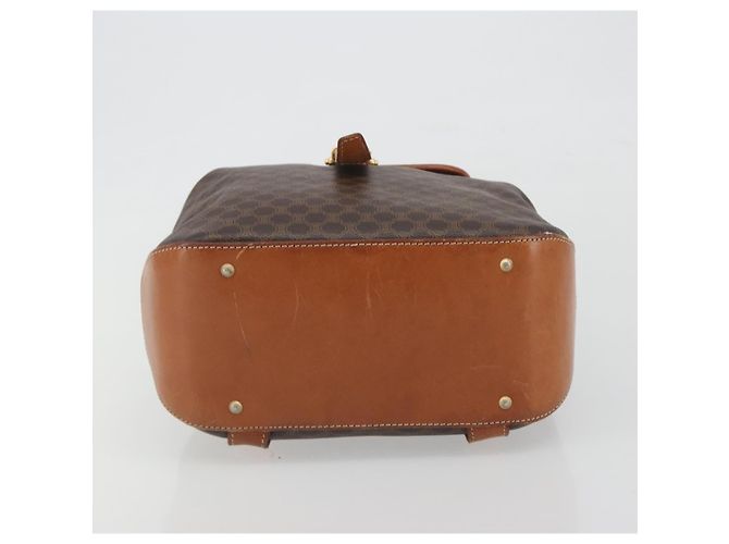 Céline CELINE Macadam Rucksack PVC Leder Braun Goldfarben - Ansicht 5