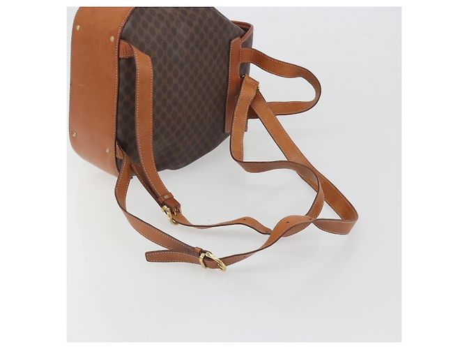 Céline CELINE Macadam Rucksack PVC Leder Braun Goldfarben - Ansicht 8