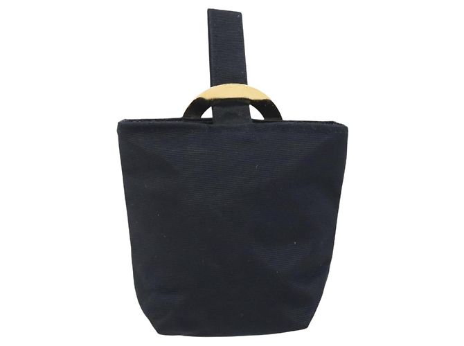 Céline CELINE Circle Pouch Canvas Black Gold - vista 2