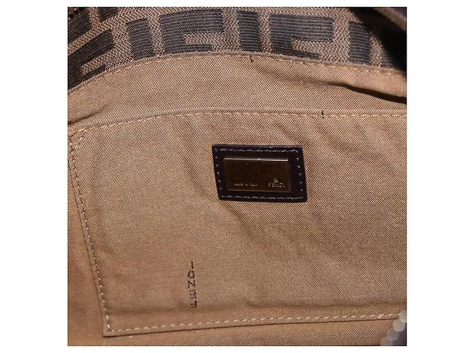 FENDI Zucca Canvas Tote Bag Braun Schwarz - Ansicht 10