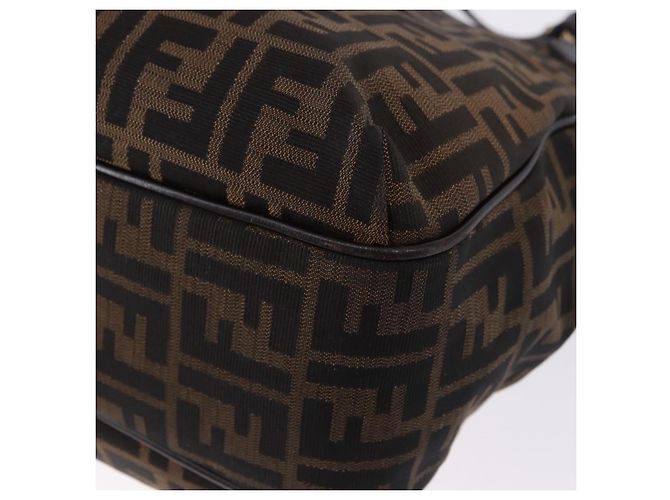 FENDI Zucca Canvas Tote Bag Braun Schwarz - Ansicht 16