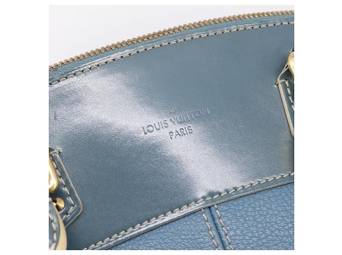 LOUIS VUITTON Suhari Lockit PM Hand Bag Leather Blue Gold M95434 LV - vista 20