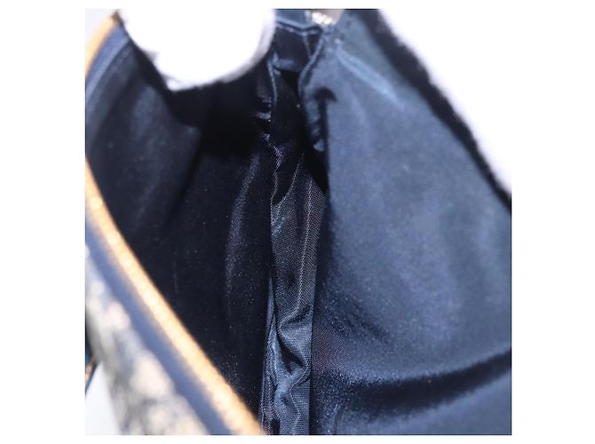 Christian Dior Trotter Canvas Saddle Accessory Pouch Navy Gold - vista 20