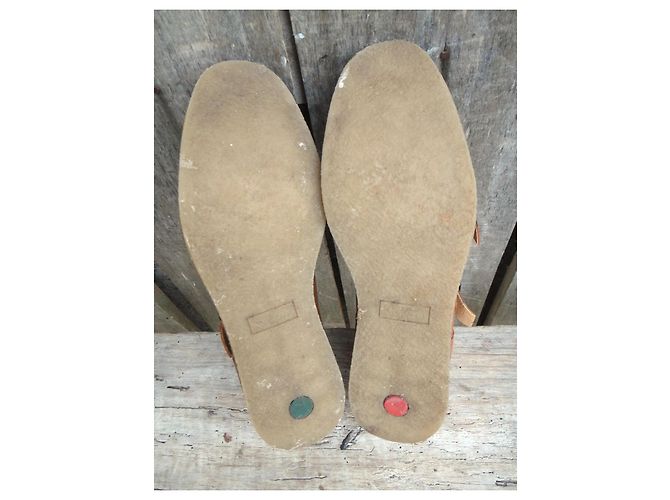 Autre Marque Kickers Scarpe Monk Strap in Pelle Marrone con Stampa Leopardata Stampa leopardo - vista 3