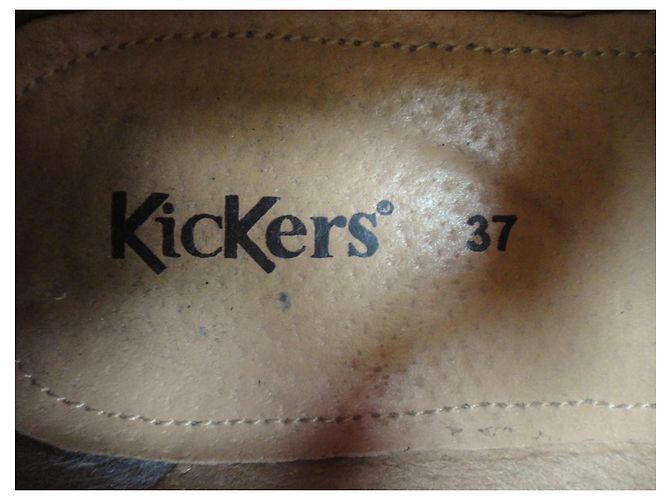 Autre Marque Kickers Scarpe Monk Strap in Pelle Marrone con Stampa Leopardata Stampa leopardo - vista 7
