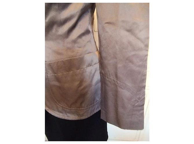 Christian Lacroix Satin-Abendjacke Grau - Ansicht 11