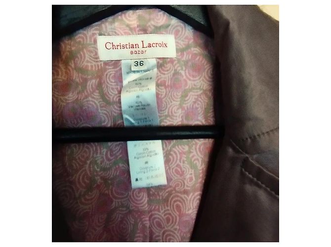 Christian Lacroix Satin-Abendjacke Grau - Ansicht 15