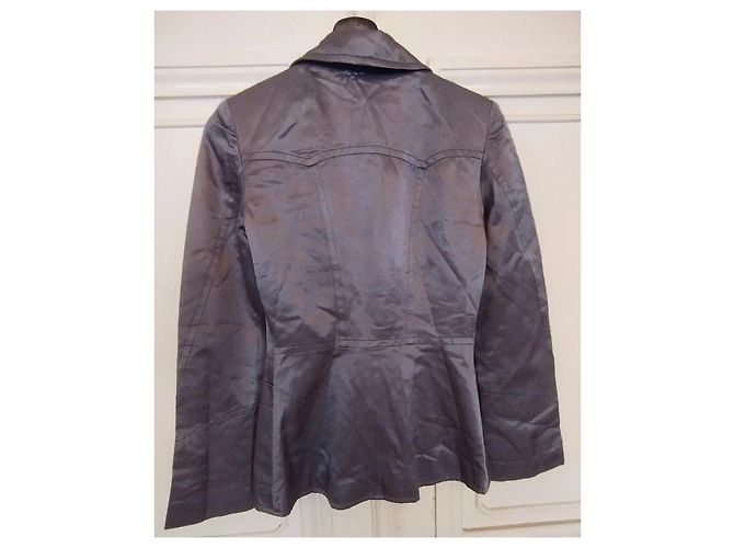 Christian Lacroix Satin-Abendjacke Grau - Ansicht 16