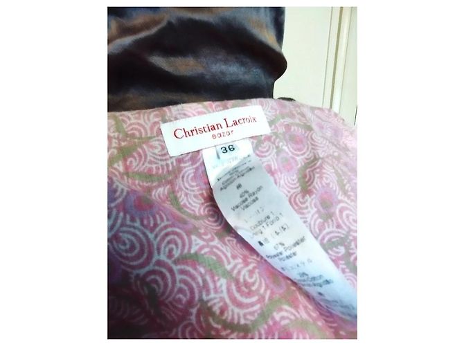 Christian Lacroix Satin-Abendjacke Grau - Ansicht 17