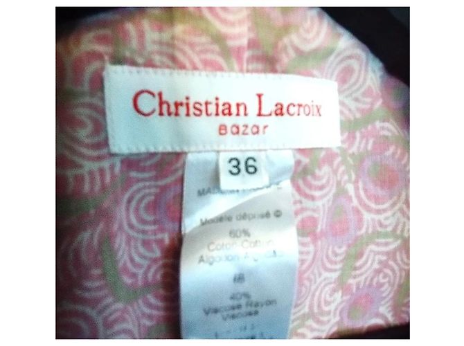 Christian Lacroix Satin-Abendjacke Grau - Ansicht 6