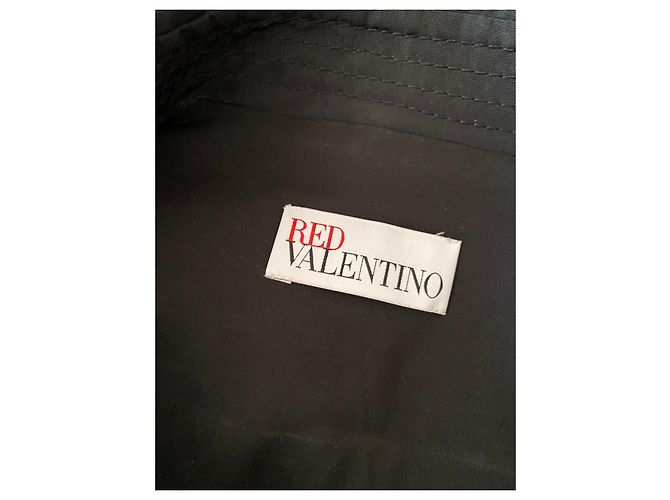 Red Valentino Gabardina de poliéster negro con tul - vista 2