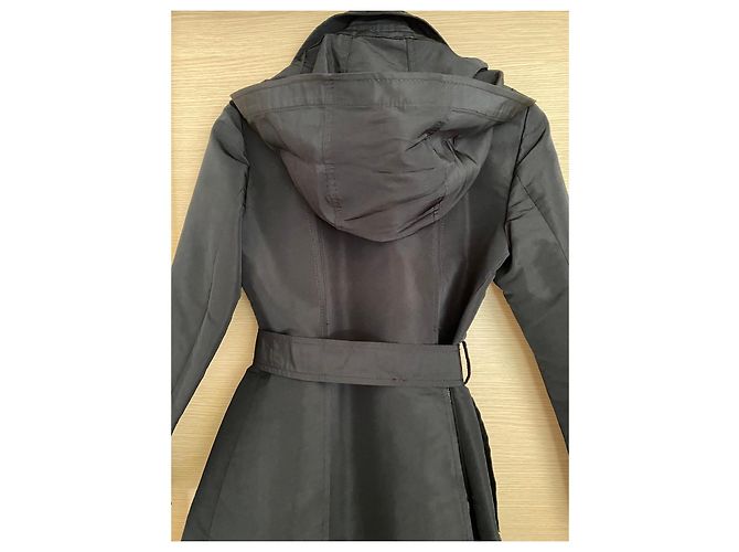 Red Valentino Gabardina de poliéster negro con tul - vista 4