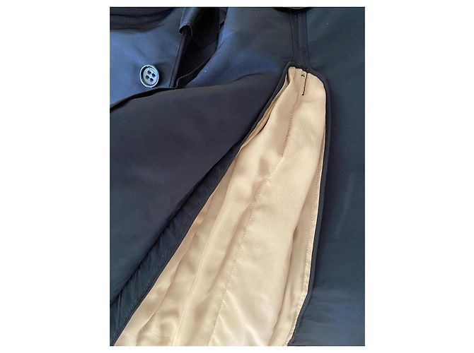 Red Valentino Gabardina de poliéster negro con tul - vista 8