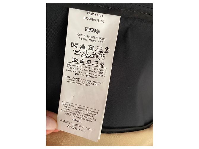 Red Valentino Gabardina de poliéster negro con tul - vista 9