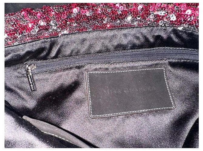 Dolce & Gabbana Borsa a tracolla Miss Charles con paillettes Rosso Metallico - vista 5
