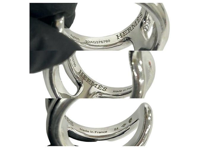 Ring Hermès Anillo de banda Hermes Osmo's PM en plata esterlina - vista 3