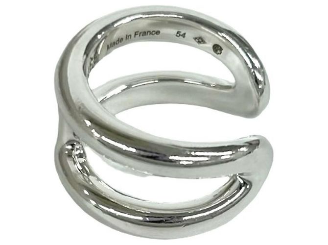 Ring Hermès Anillo de banda Hermes Osmo's PM en plata esterlina - vista 4